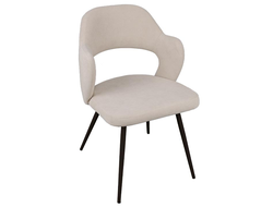 Стул СИЭТЛ Черный муар/Велюр DREAM Beige (бежевый)