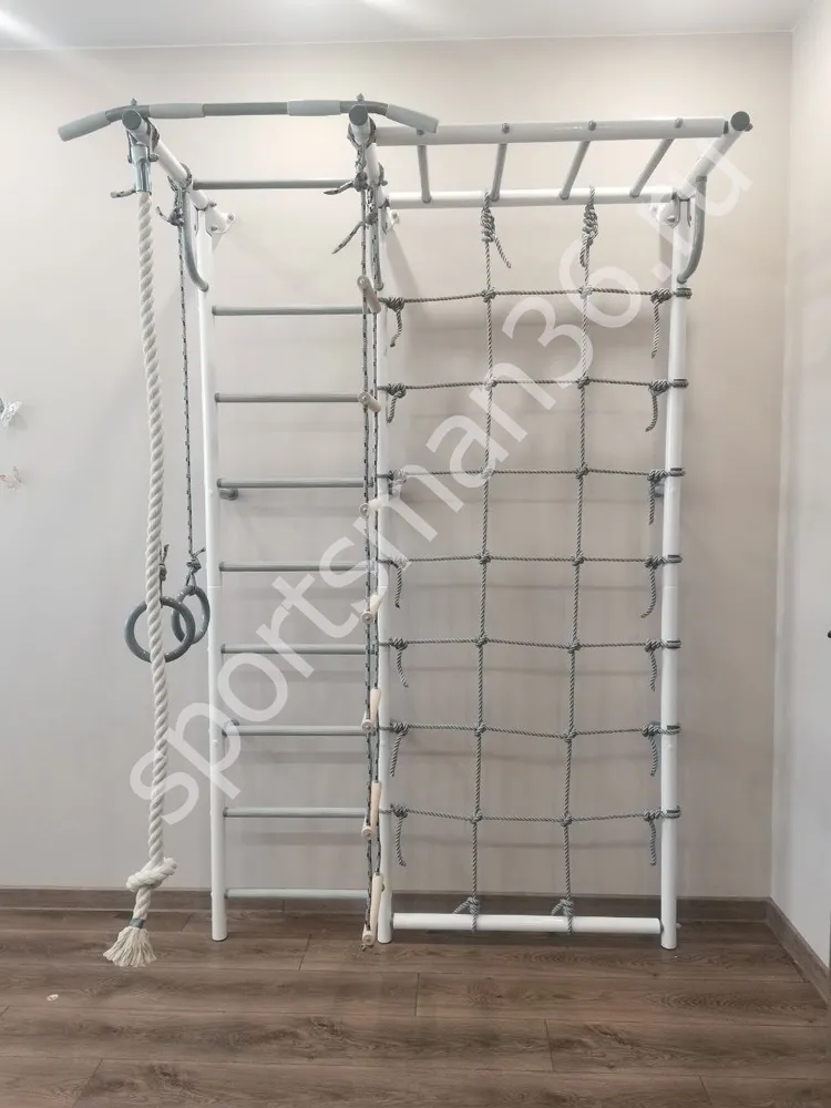 ДСК-6.01.с "Роки с рукоходом" (вяз. сетка), цвет белый-серый