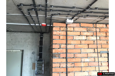 Черновой электромонтаж, 3-ком. квартира ЖК "Королев"