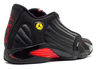 Nike Air Jordan Retro 14 (черные с красным)