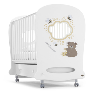 Детская кровать Nuovita Stanzione Honey Bear Bianco/Белый