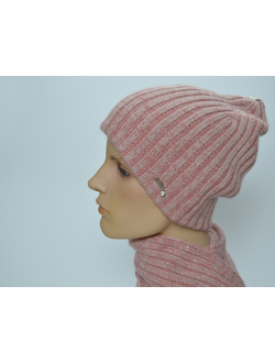 Vizio Италия шапка бини розового цвета