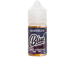 MAXWELLS SALT (12 MG) 30ml - BLUE (ЛИМОНАД С ЧЕРНИКОЙ, ЕЖЕВИКОЙ И ГОЛУБИКОЙ)