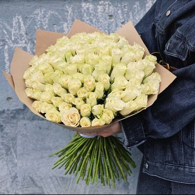 АКЦИЯ!!! 101 белая роза