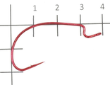 Крючок J-Red Light Hook №2/0