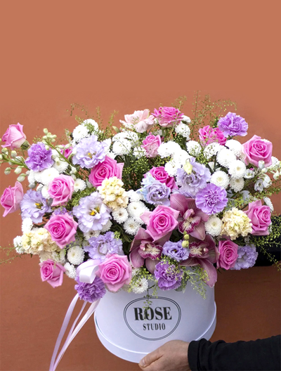 Шляпная коробка "Lilac dream"