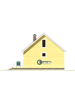 Б-18  ГАБАРИТНЫЕ РАЗМЕРЫ: (8Х7,5М) 2 ЭТАЖА, ОБЩАЯ ПЛОЩАДЬ: 75М²