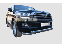 Защита переднего бампера (G) d76 для Toyota Land Cruiser 200 (2015-2018)
