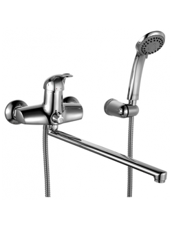 Смеситель для ванны с длинным изливом с керамическим дивертором, Carlow, CARSBL2i10 IDDIS.