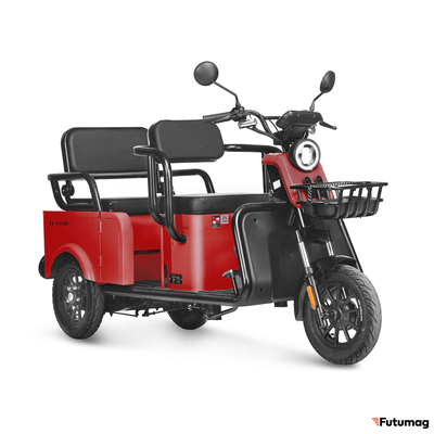 Электротрицикл Wanshida LC-F150 60V 1000Вт красный