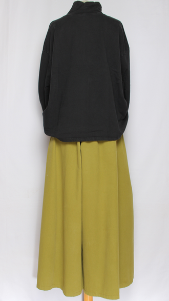 Джемпер вареный хлопок "Девушка"  черный, зеленый, коричневый до р.54