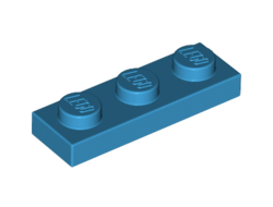 Plate 1 x 3, Dark Azure (3623 / 6089780 / 6153538)