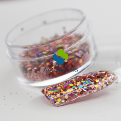 Сольвентостойкий глиттер блестки Розовый Голография 1 мм 10 гр