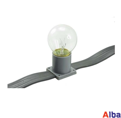 Белт-лайт метражом 5-жильный, 45 см, серый