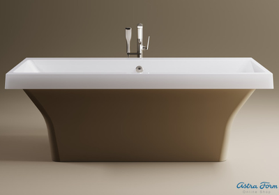 Astra-Form ванна Лотус Solid Surface 185/85 см белая матовая