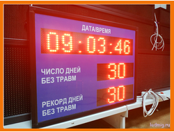 Табло снижение уровня травматизма