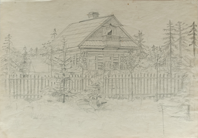 "Женский портрет" бумага карандаш 1920-е годы