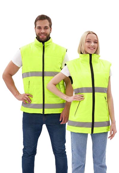 Жилет утепленный ФАВОРИТ лимонный с СОП (Оксфорд)