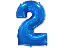 Фольгированная цифра-Синяя
