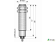 Индуктивный датчик цилиндрический И09-NO/NC-AC-Z(Л63) резьба (М18х1)