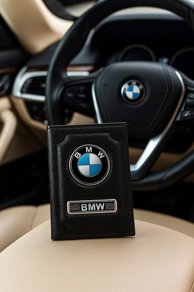 Обложка для авто документов с логотипом БМВ, BMW