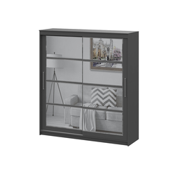 Шкаф-купе ШКП 3 (2,0) МАКС (Графит серый), ш2001хв2200хг600