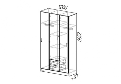 Шкаф Трио (Эра)