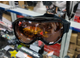 Очки маска SP Q3 с двойной линзой для сноуборда, снегохода, лыж, мотокросса, черные с оранжевой линзой