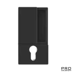 Ручка WAVE для распашных дверей под цилиндр матовый черный