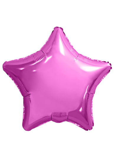 Фольгированный воздушный шар звезда розовый фламинго 48см