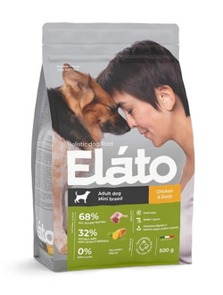 Elato (Элато) корм для взрослых собак мелких пород с курицей и уткой 500 г