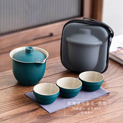 Набор посуды в чехле (зелёный)