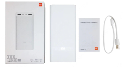 Портативный аккумулятор Xiaomi Mi Powerbank 3 30000mAh PB3018ZM White