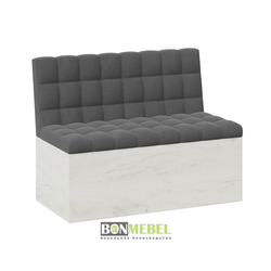 Кухонный диван Денвер Дуб Крафт белый/КЗ Темно-серый