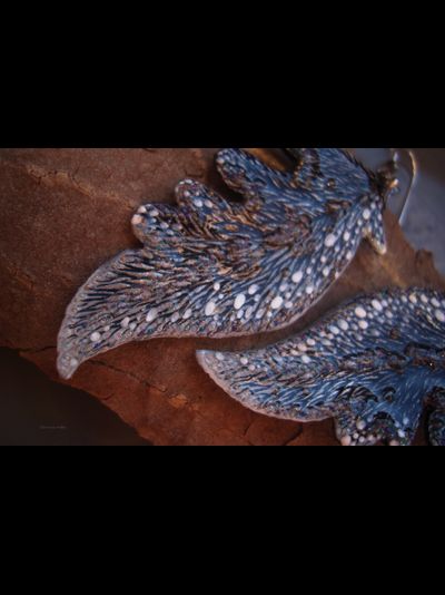 "Крылышки Полумглистой феи", серьги в стиле фэнтези