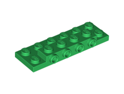 Plate, Modified 2 x 6 x 2/3 with 4 Studs on Side, Green (87609 / 6000070)