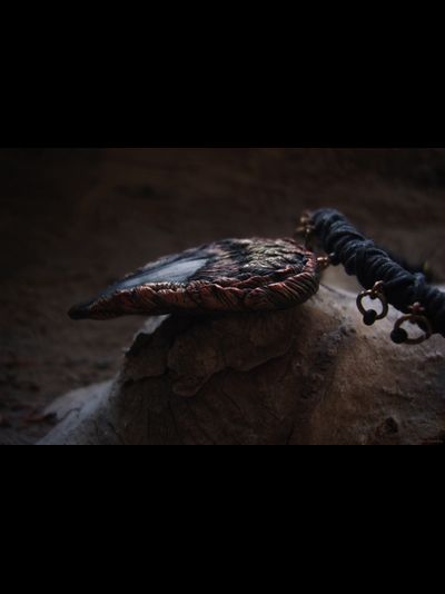 Чокер в стиле этно-готики "Татибе Ночи, Лесной Ворон"