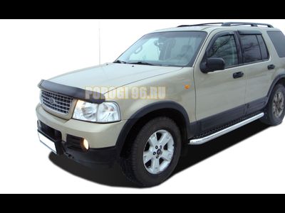 Пороги с накладным листом	d76 для Ford Explorer 3 (2002-2006)