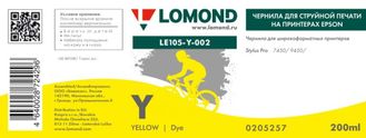 Чернила для широкоформатной печати Lomond LE105-Y-002