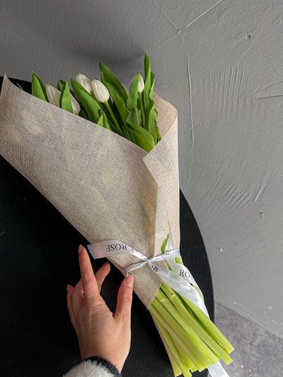 Охапка тюльпанов 25шт  «NATURE»