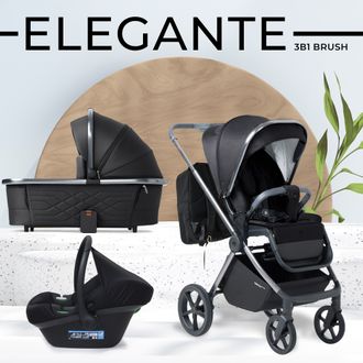 Коляска 3в1 Sweet Baby Elegante BRD Black