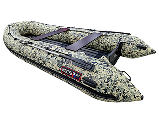 Лодка ПВХ Hunterboat Хантер Классика НД 390А зеленый пиксель