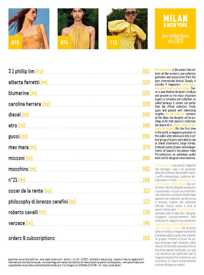 Pre-Collections Magazine Milan & New-York Spring-Summer 2023 Иностранные журналы о моде,Intpressshop