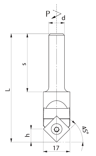 Фреза концевая со сменными ножами FABA FTS-11b