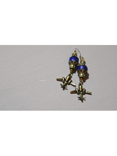 Благотворительность. Серьги "Ветер крепчает" с самолётиками