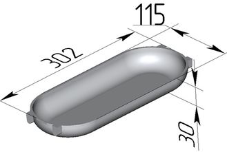 Форма Баттонница 300 х 115 х 30 мм