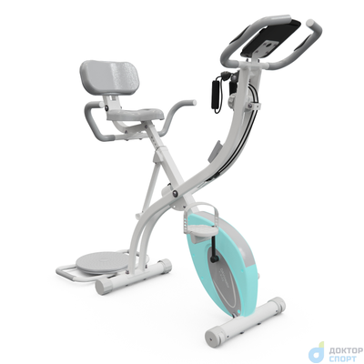 Велотренажер X-Bike DFC DavCreator Max PRO, бело-голубой