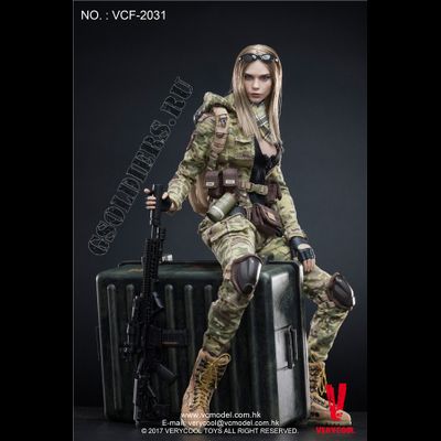Коллекционная фигурка 1/6 MC Camouflage Women Soldier Villa (VCF-2031) - VERYCOOL