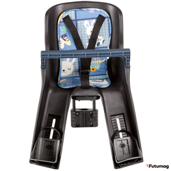 Детское кресло для велосипеда Tech Team YC-699 переднее с креплением на подседельную трубу