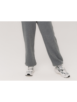 Брюки с манжетами   (серый меланж)